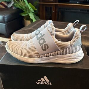 Adidas Kids Light Gray Sneakers